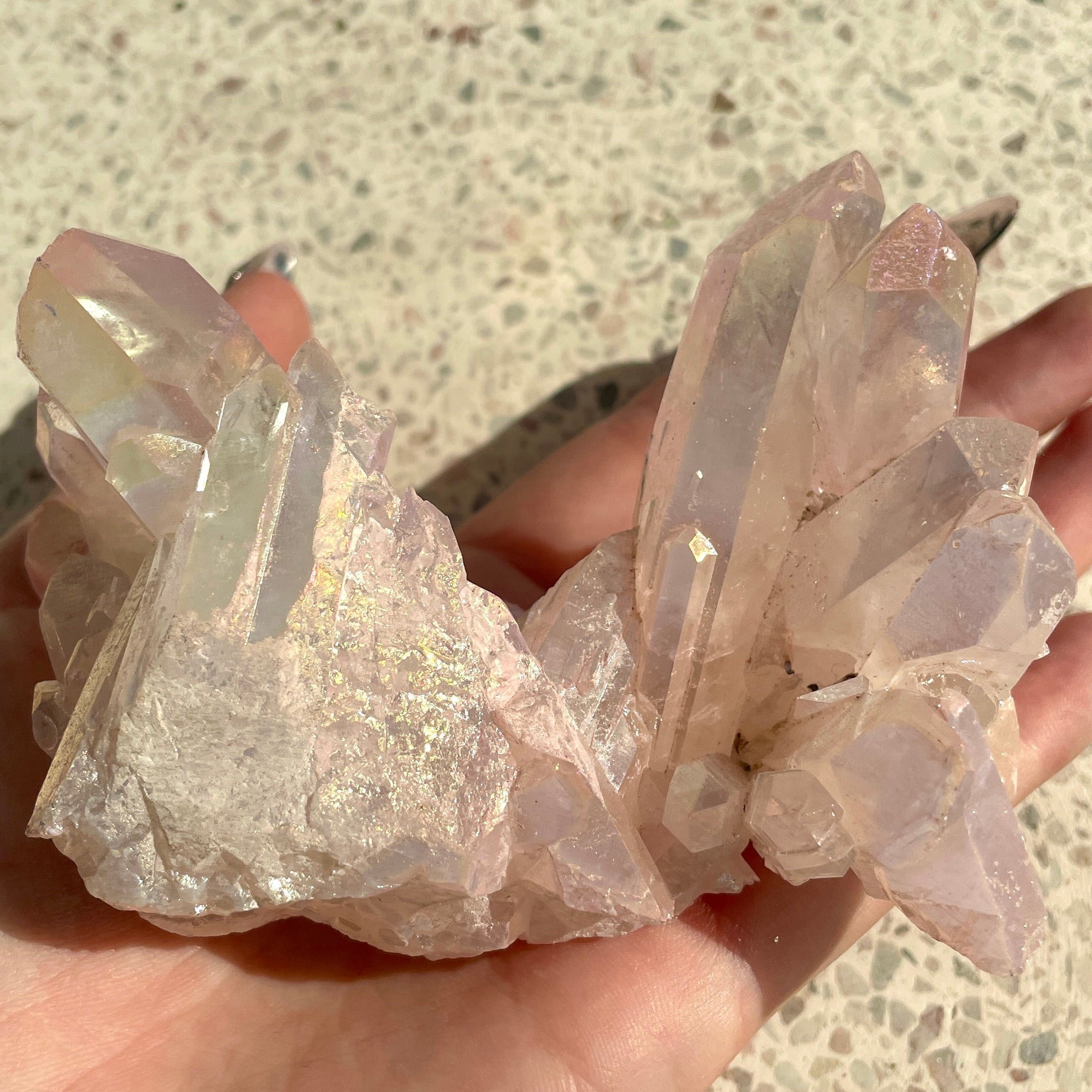 Rose Quartz Aura Cluster - 01 Rose Quartz Aura Cluster - 01